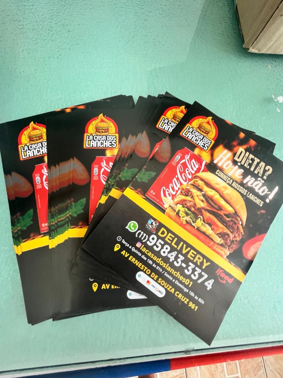 Panfletos e flyers promocionais